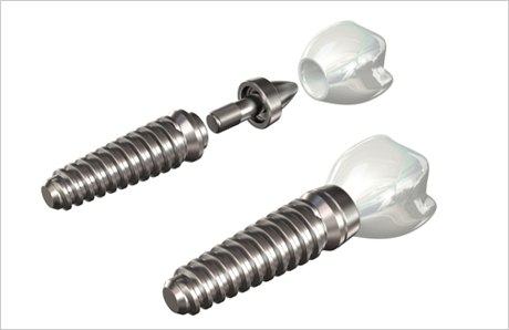 dental implant root abutment and crown